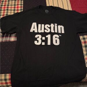 Stone Cold Steve Austin 3:16 Black 100% Cotton T-Shirt WWE WWF Men’s Medium M